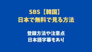 韓国sbsを無料で視聴 21年最新版 スマホとpc 日本語字幕もあり 韓国ドラマネタバレサイト